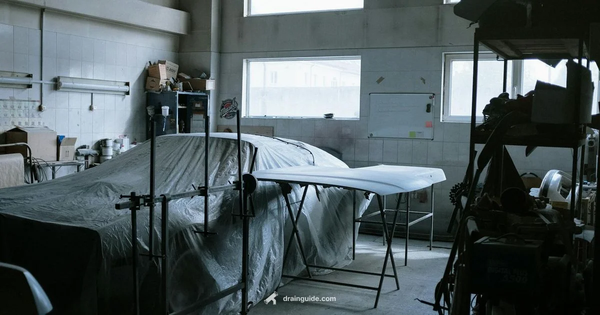 Coolant Drain Pan Guide - Drain Guide