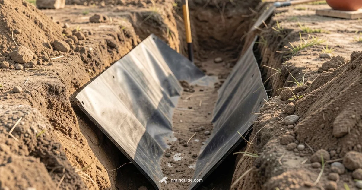 French Drain Install - Drain Guide