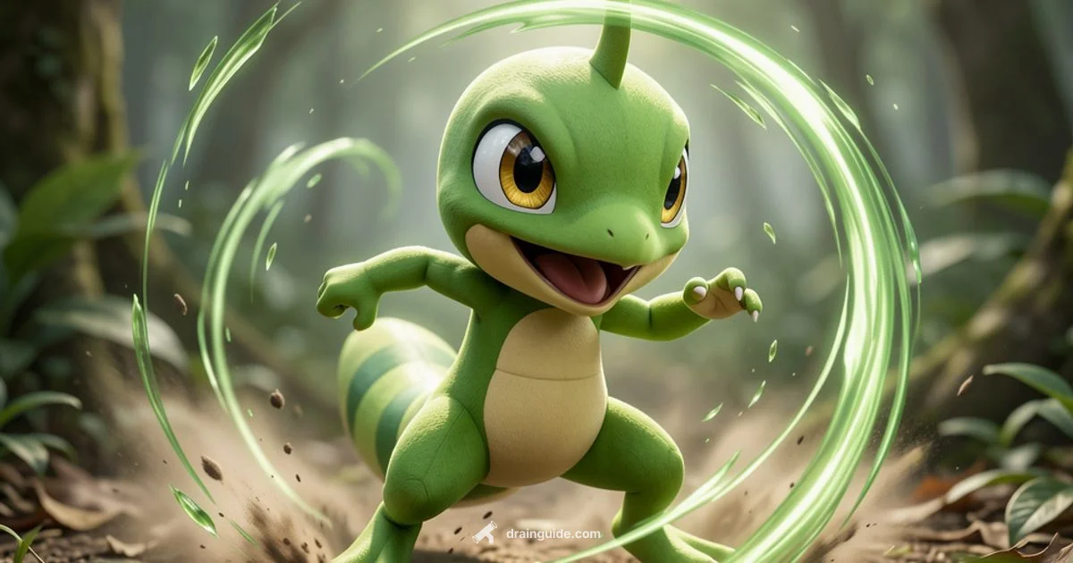 Giga Drain on Treecko - Drain Guide