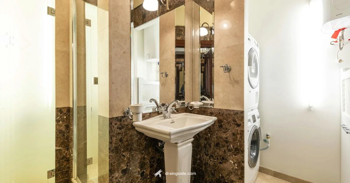 Washer Drain P Trap - Drain Guide