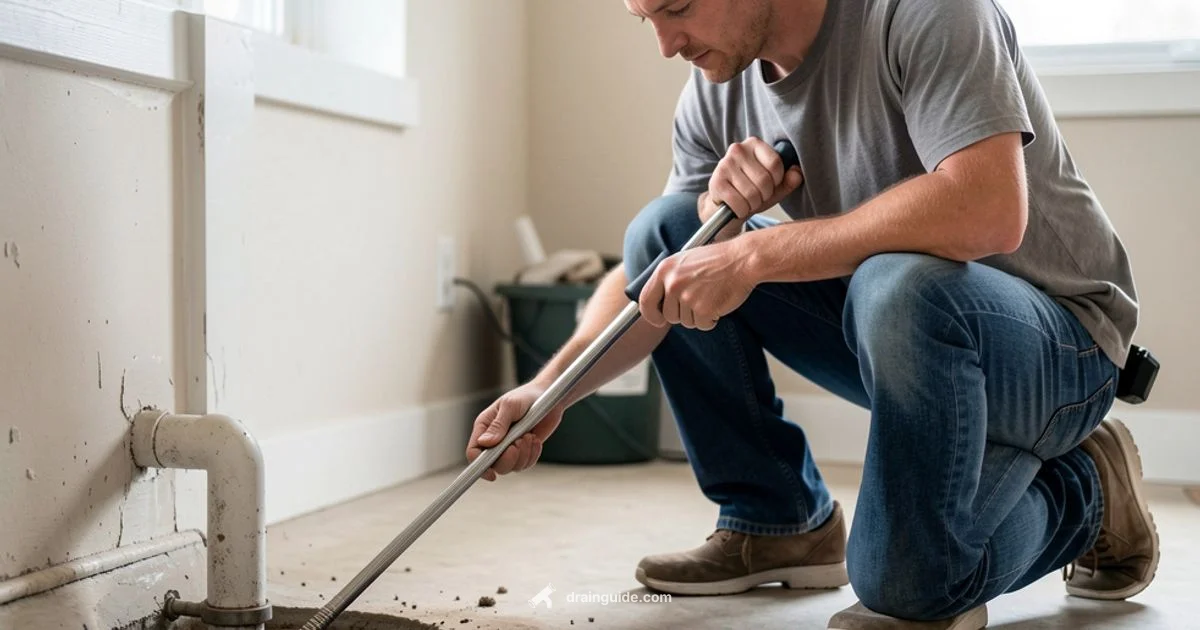 Clear with a Drain Rod - Drain Guide