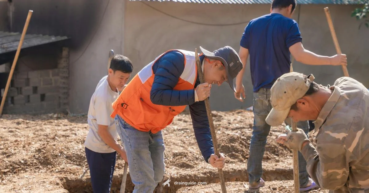 Drain Tile Setup - Drain Guide
