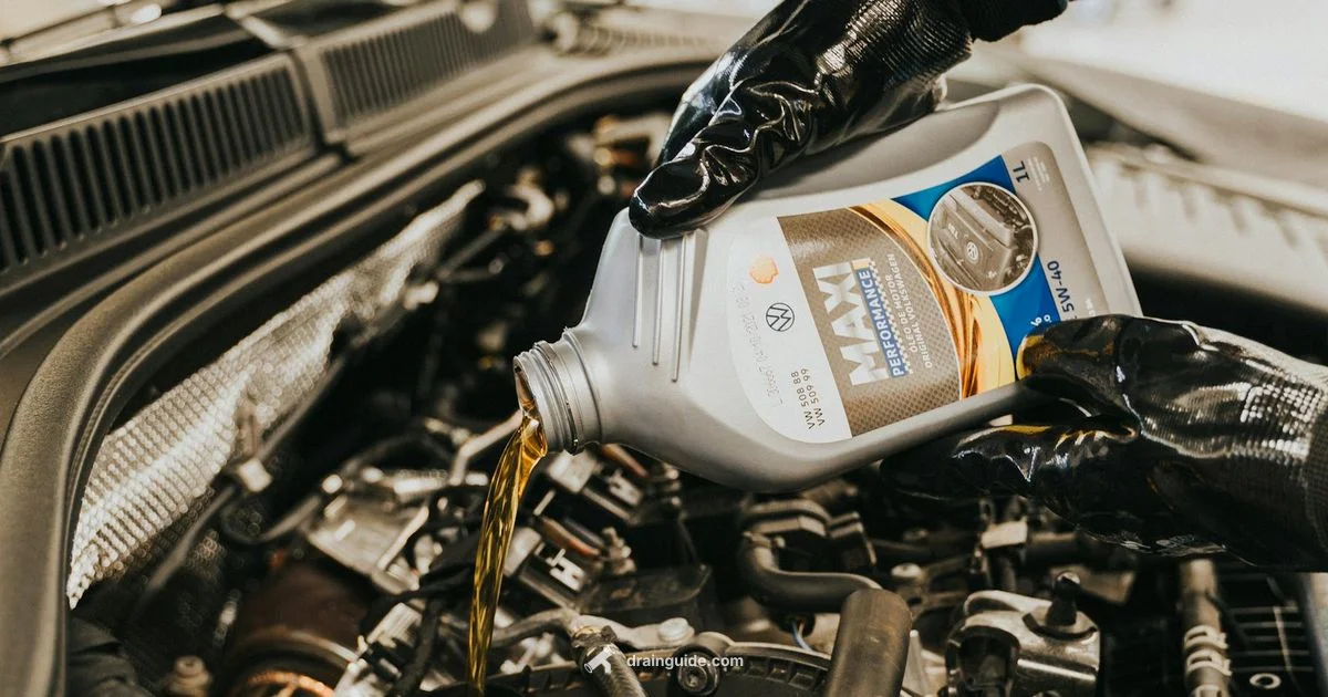 Oil Pan Drain Plug - Drain Guide