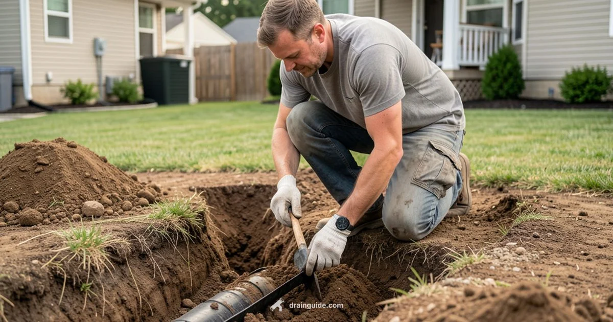 French Drain Install - Drain Guide