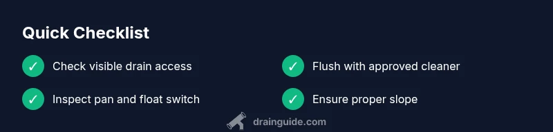 Checklist: AC drain clog prevention