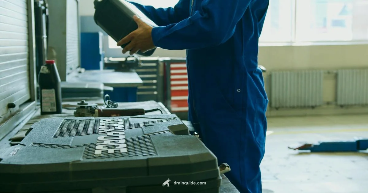 Oil Pan Guide - Drain Guide