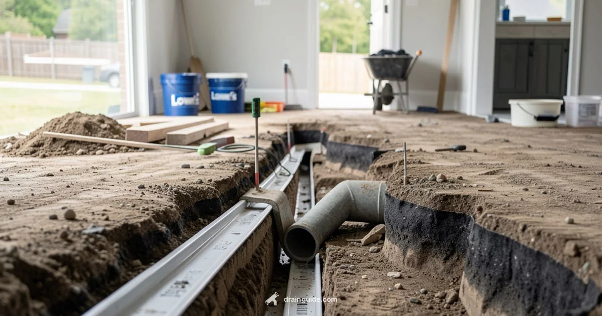 Channel Drain Install - Drain Guide